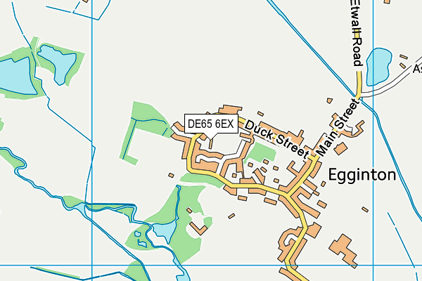 DE65 6EX map - OS VectorMap District (Ordnance Survey)