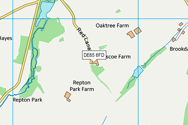 DE65 6FD map - OS VectorMap District (Ordnance Survey)