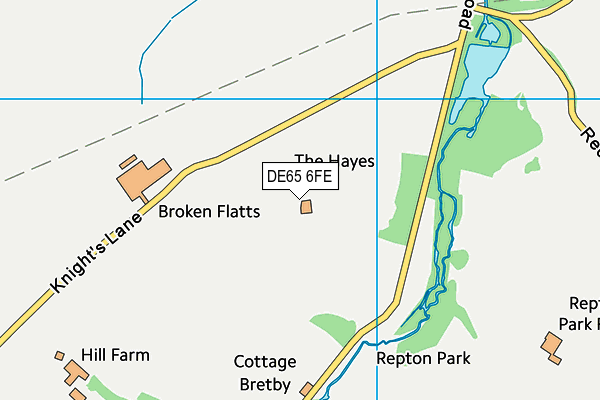 DE65 6FE map - OS VectorMap District (Ordnance Survey)