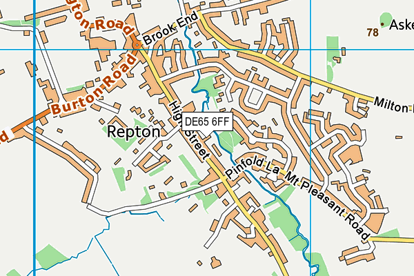 DE65 6FF map - OS VectorMap District (Ordnance Survey)