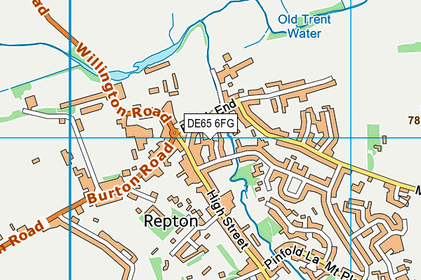 DE65 6FG map - OS VectorMap District (Ordnance Survey)