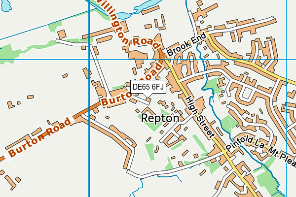 DE65 6FJ map - OS VectorMap District (Ordnance Survey)