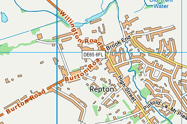 DE65 6FL map - OS VectorMap District (Ordnance Survey)