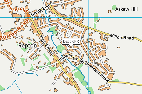 DE65 6FR map - OS VectorMap District (Ordnance Survey)