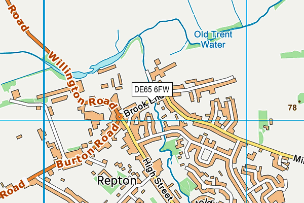 DE65 6FW map - OS VectorMap District (Ordnance Survey)