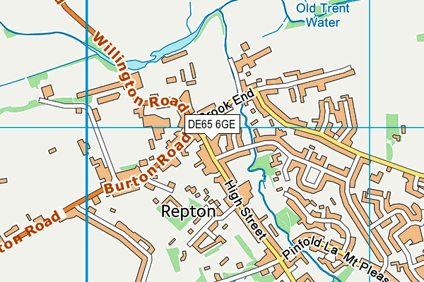 St Wystan's School map (DE65 6GE) - OS VectorMap District (Ordnance Survey)