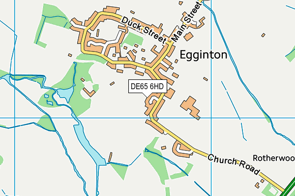 DE65 6HD map - OS VectorMap District (Ordnance Survey)