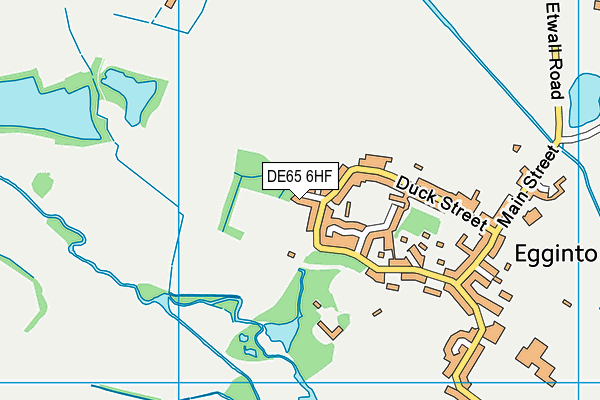DE65 6HF map - OS VectorMap District (Ordnance Survey)
