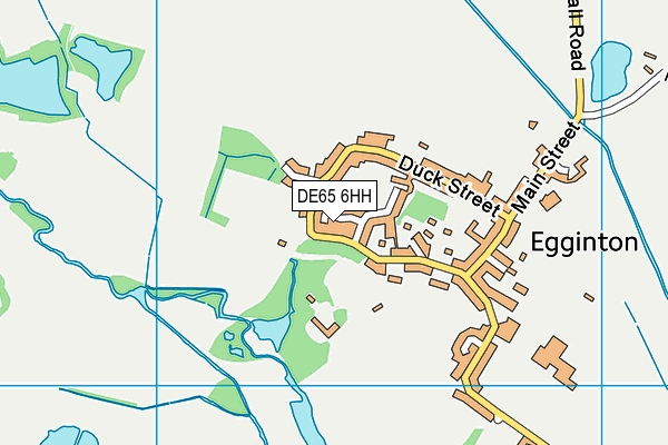 DE65 6HH map - OS VectorMap District (Ordnance Survey)