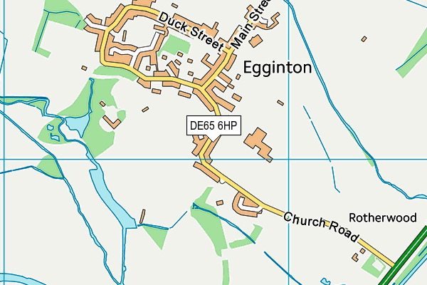 Egginton Primary School map (DE65 6HP) - OS VectorMap District (Ordnance Survey)