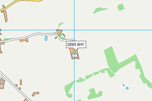 DE65 6HY map - OS VectorMap District (Ordnance Survey)