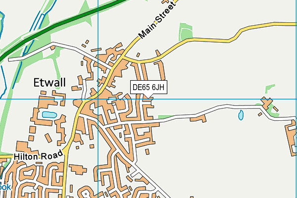 DE65 6JH map - OS VectorMap District (Ordnance Survey)