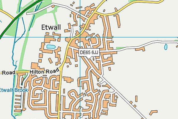 DE65 6JJ map - OS VectorMap District (Ordnance Survey)