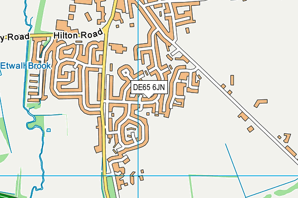 DE65 6JN map - OS VectorMap District (Ordnance Survey)