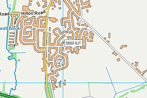 DE65 6JT map - OS VectorMap District (Ordnance Survey)
