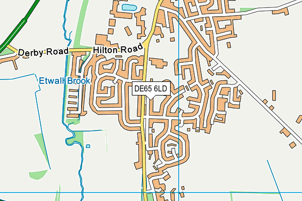 DE65 6LD map - OS VectorMap District (Ordnance Survey)