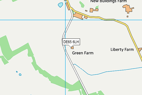 DE65 6LH map - OS VectorMap District (Ordnance Survey)
