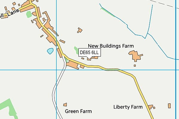 DE65 6LL map - OS VectorMap District (Ordnance Survey)