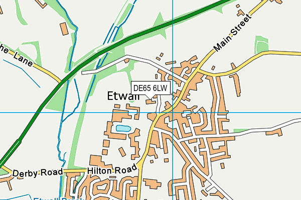 DE65 6LW map - OS VectorMap District (Ordnance Survey)