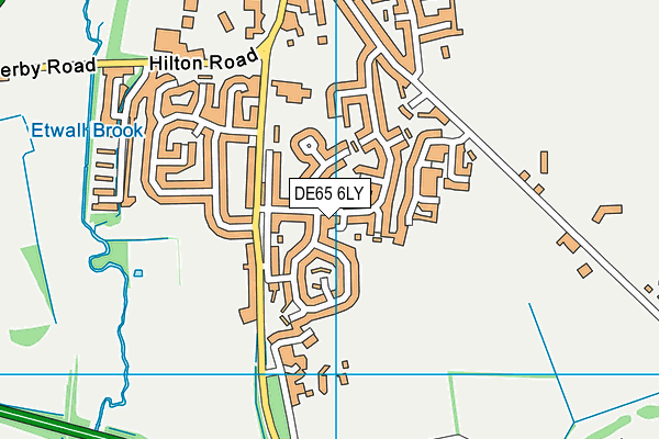 DE65 6LY map - OS VectorMap District (Ordnance Survey)