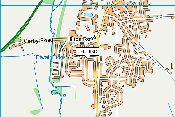 DE65 6ND map - OS VectorMap District (Ordnance Survey)