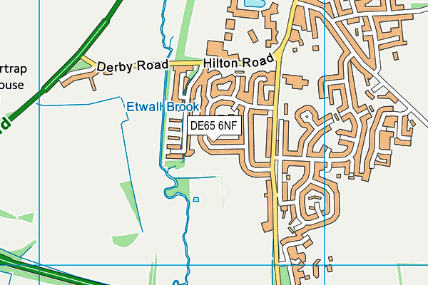 DE65 6NF map - OS VectorMap District (Ordnance Survey)