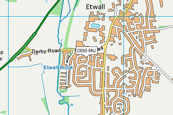 DE65 6NJ map - OS VectorMap District (Ordnance Survey)