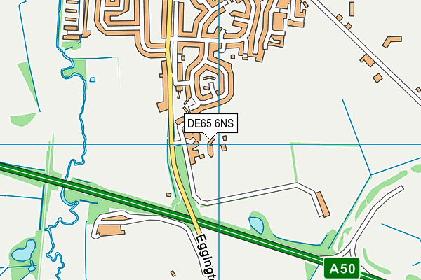 DE65 6NS map - OS VectorMap District (Ordnance Survey)