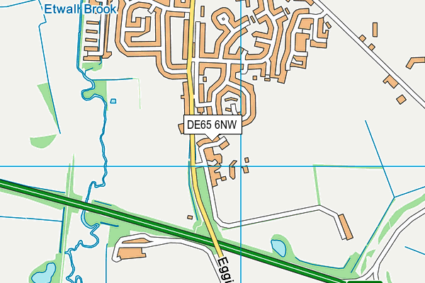 DE65 6NW map - OS VectorMap District (Ordnance Survey)