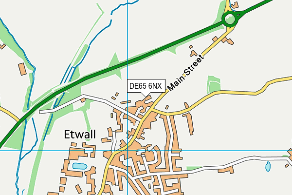 DE65 6NX map - OS VectorMap District (Ordnance Survey)