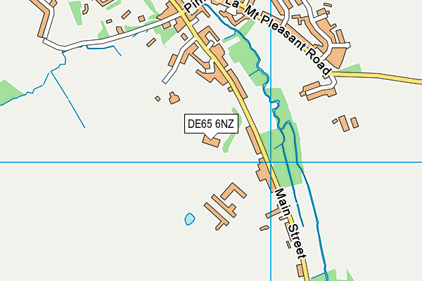DE65 6NZ map - OS VectorMap District (Ordnance Survey)