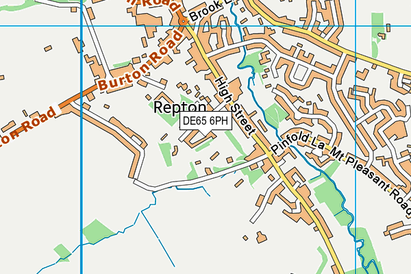 DE65 6PH map - OS VectorMap District (Ordnance Survey)