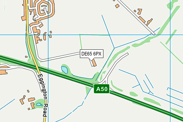 DE65 6PX map - OS VectorMap District (Ordnance Survey)