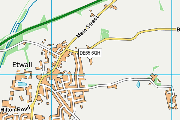 DE65 6QH map - OS VectorMap District (Ordnance Survey)
