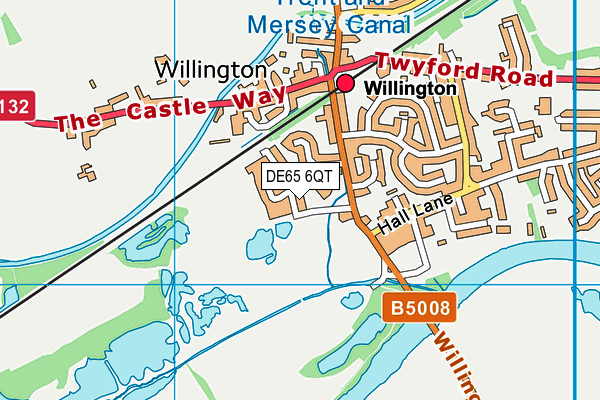 DE65 6QT map - OS VectorMap District (Ordnance Survey)