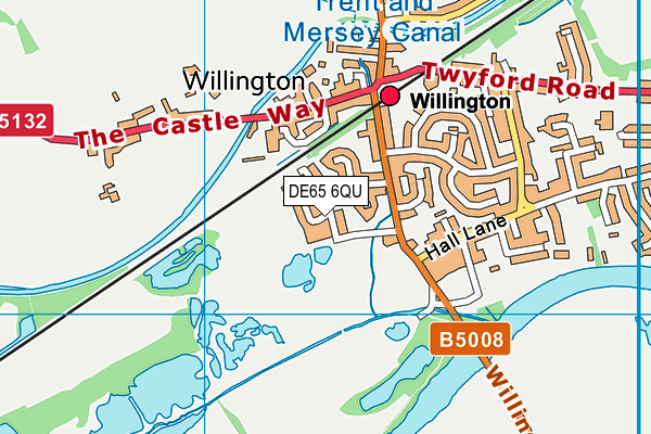 DE65 6QU map - OS VectorMap District (Ordnance Survey)