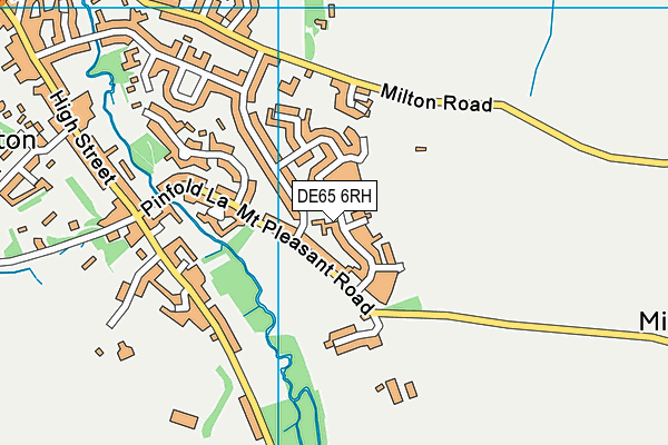 DE65 6RH map - OS VectorMap District (Ordnance Survey)