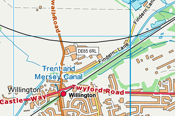 DE65 6RL map - OS VectorMap District (Ordnance Survey)