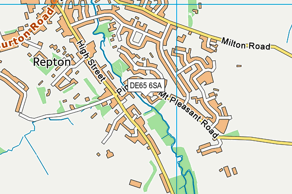 DE65 6SA map - OS VectorMap District (Ordnance Survey)