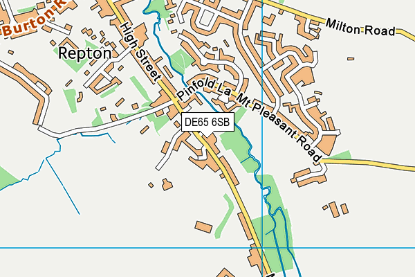 DE65 6SB map - OS VectorMap District (Ordnance Survey)