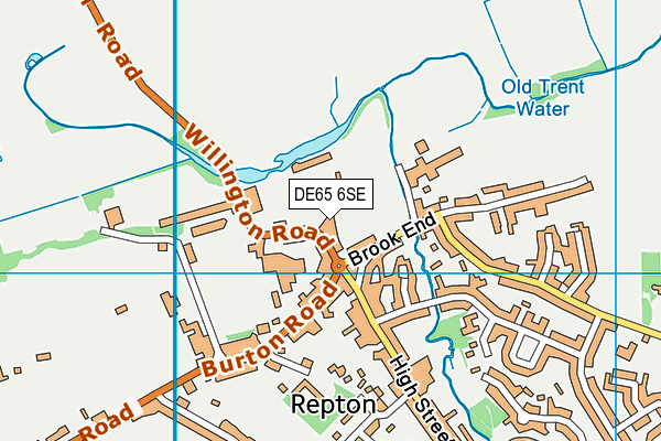 DE65 6SE map - OS VectorMap District (Ordnance Survey)