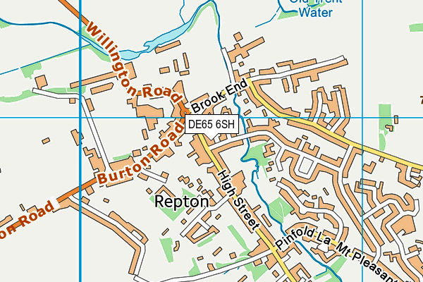 DE65 6SH map - OS VectorMap District (Ordnance Survey)