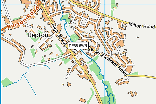 DE65 6WR map - OS VectorMap District (Ordnance Survey)