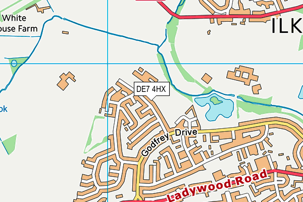 St John Houghton Catholic Academy map (DE7 4HX) - OS VectorMap District (Ordnance Survey)