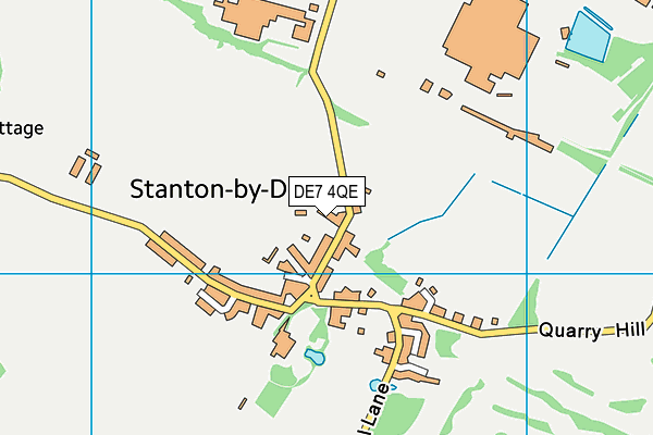 DE7 4QE map - OS VectorMap District (Ordnance Survey)