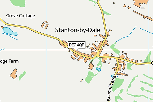 DE7 4QF map - OS VectorMap District (Ordnance Survey)