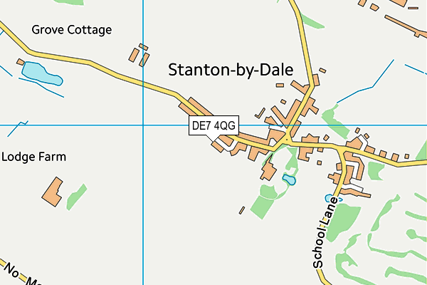 DE7 4QG map - OS VectorMap District (Ordnance Survey)