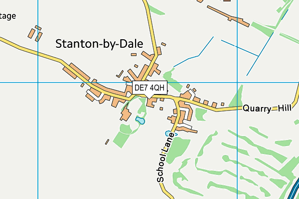 DE7 4QH map - OS VectorMap District (Ordnance Survey)