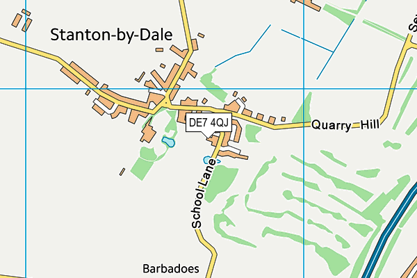 Crompton Ground map (DE7 4QJ) - OS VectorMap District (Ordnance Survey)