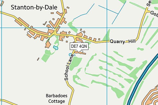 DE7 4QN map - OS VectorMap District (Ordnance Survey)